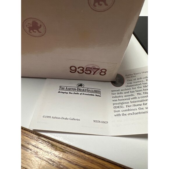 Vintage Porcelain Doll Ornament With Red Polka Dot Dress & White Tights - Picture 9 of 9